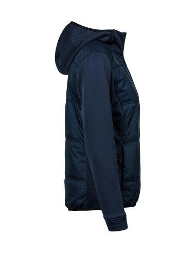 T-9113-Womens Hybrid-Stretch Hooded Jacket